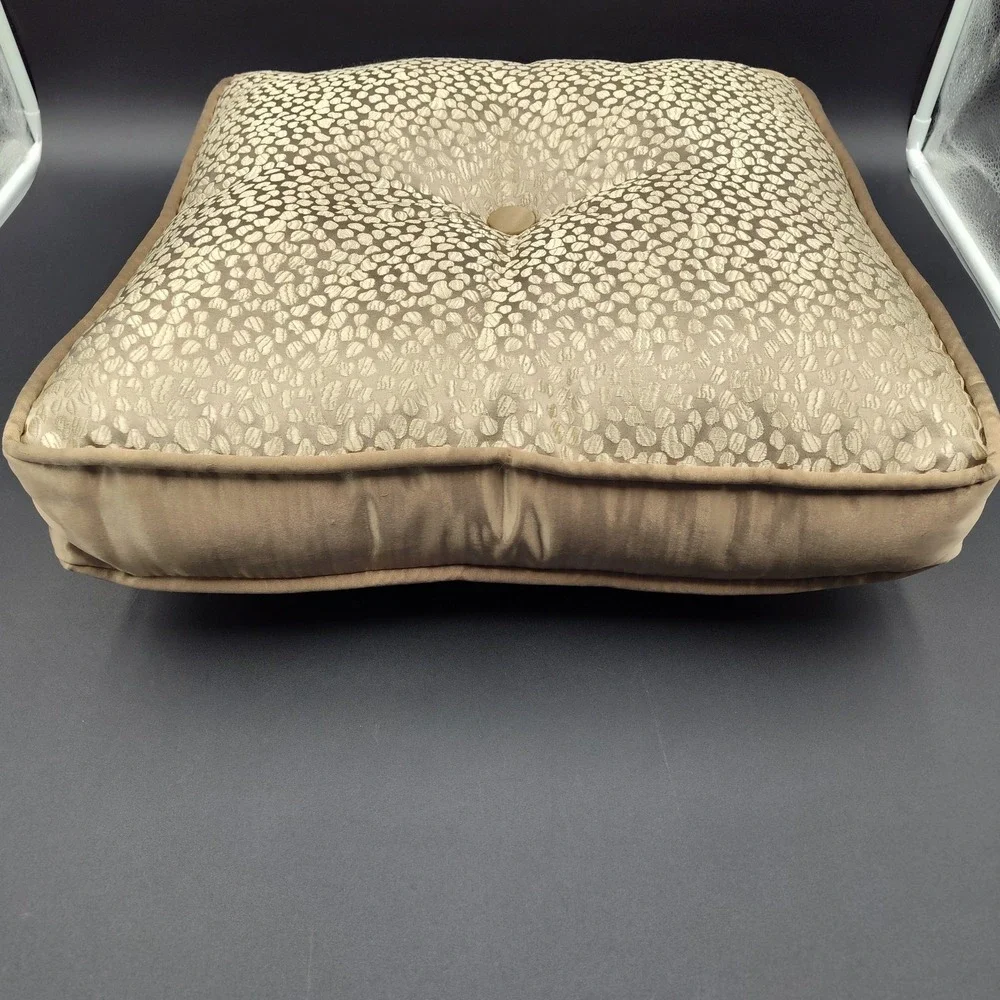 VTG Couch Pillow Square Luxery‎ Gold 17x17x3 Covers Throw Sparkling BL3.3GO3533
